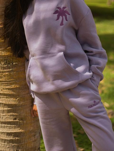 Pink Palm Puff "Puff"  Sweatpants in Lilac Best Price